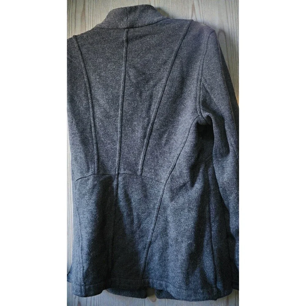 Eileen Fisher Cotton Moto Jacket  Asymmetrical Zip Streetwear  Small‎ D30 New